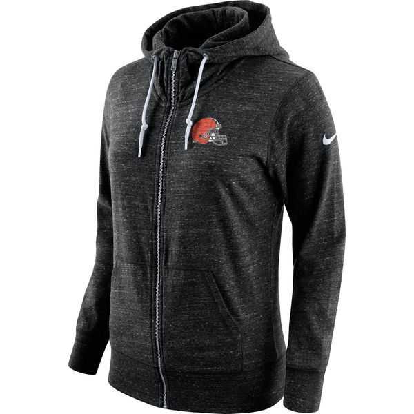 Women's Nike Browns Fresh Logo Black Full Zip Hoodie,We sell and wholesale Women's Nike Browns Fresh Logo Black Full Zip Hoodie on line form chian!